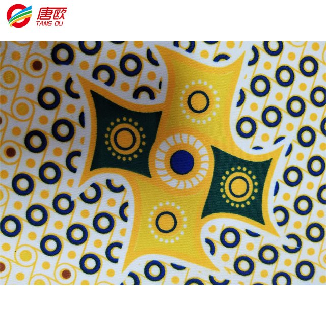 2024 high quality hot sale 100% polyester wax fabric design pattern wax polyester in china 6 yards for sale