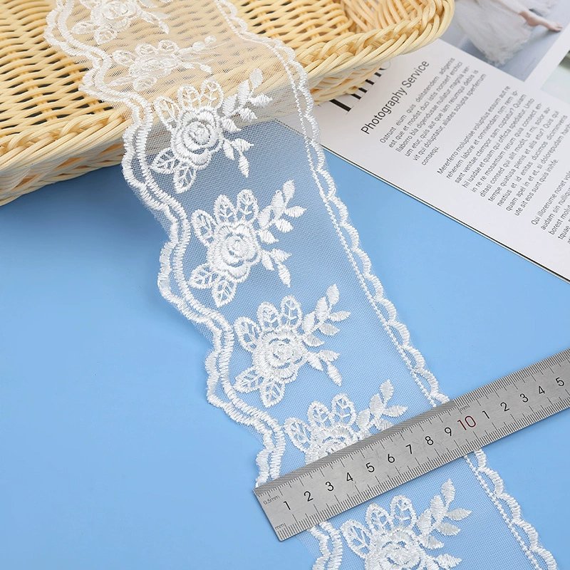 New Design Modern 5cm Lace Trim Polyamide 90% Spandex 10% Lace Trim Guipure Trimming Fabric For Clothing