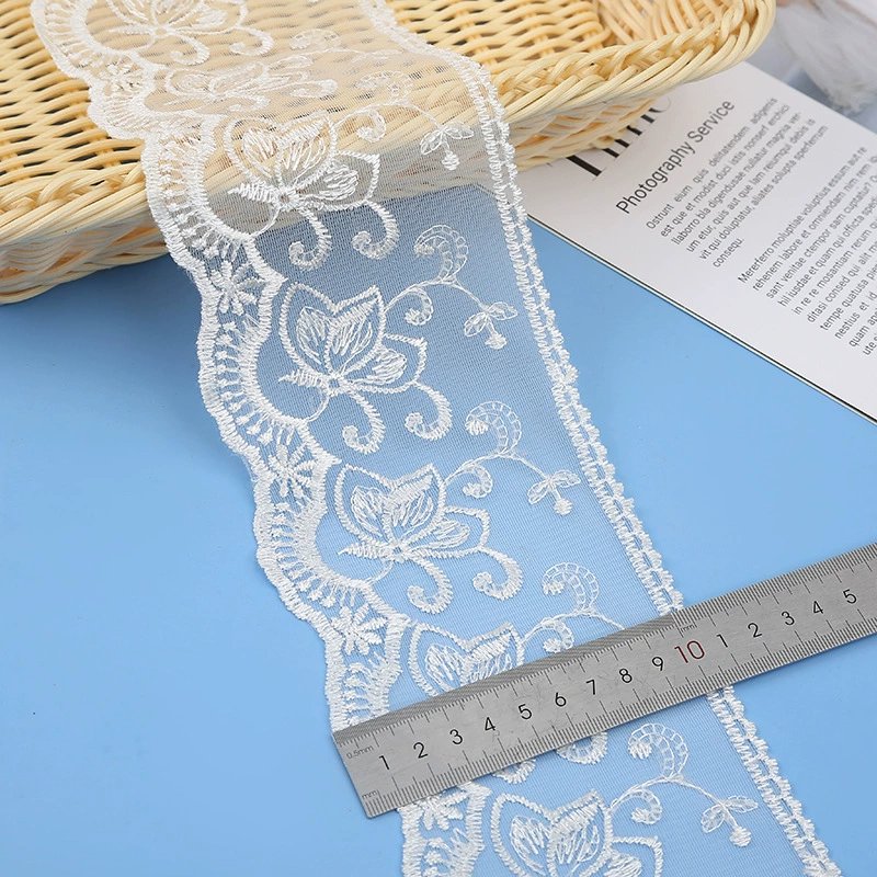 New Design Modern 5cm Lace Trim Polyamide 90% Spandex 10% Lace Trim Guipure Trimming Fabric For Clothing
