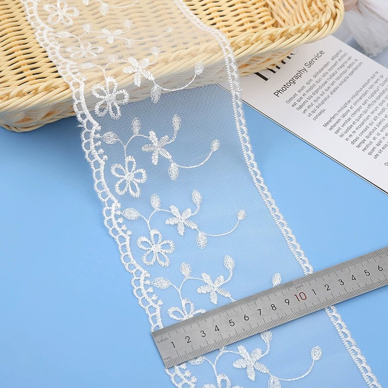 New Design Modern 5cm Lace Trim Polyamide 90% Spandex 10% Lace Trim Guipure Trimming Fabric For Clothing