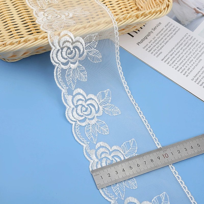 New Design Modern 5cm Lace Trim Polyamide 90% Spandex 10% Lace Trim Guipure Trimming Fabric For Clothing