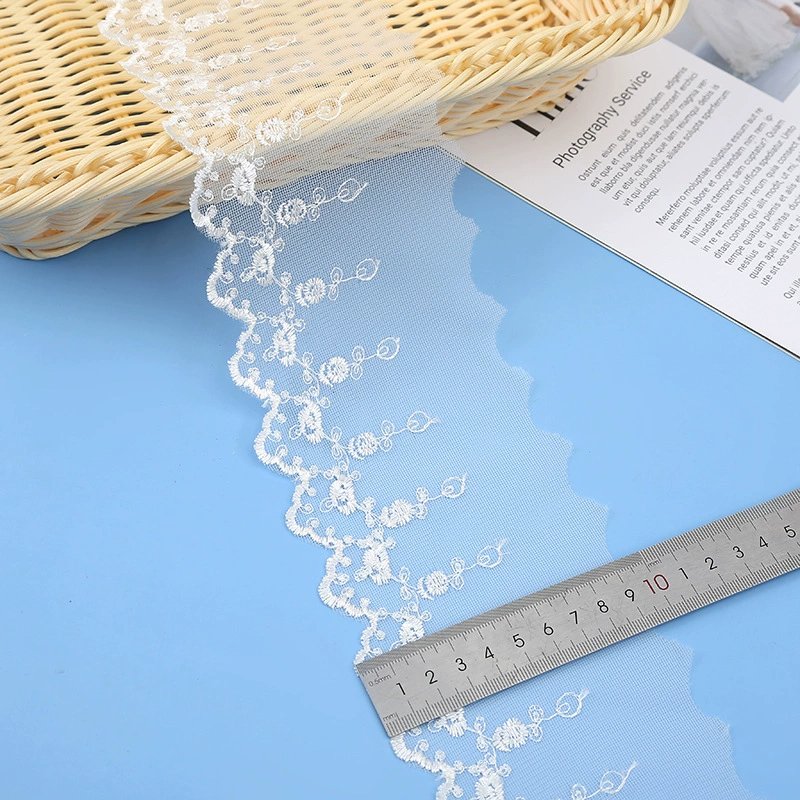 New Design Modern 5cm Lace Trim Polyamide 90% Spandex 10% Lace Trim Guipure Trimming Fabric For Clothing