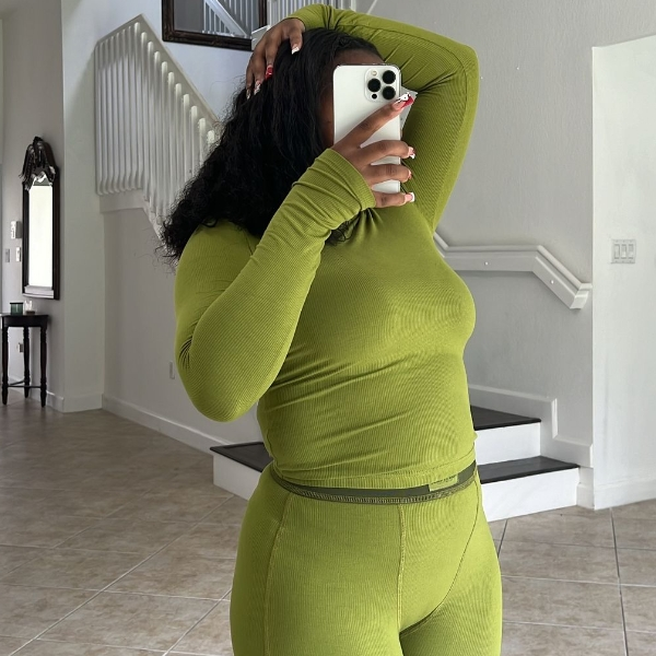 loungewear wholesale lounge wear embroidered ribbed two pieces longsleeve tshirt and leggings dupes 2 piece brand sets for women