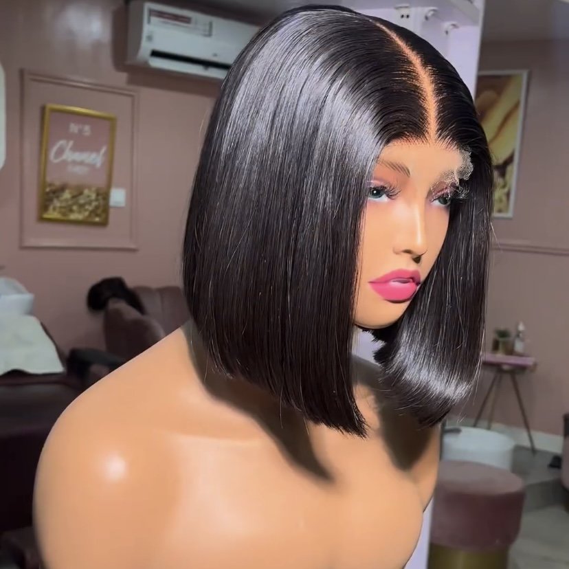Glueless Bob Wigs Human Hair,13x4 13x6 HD Lace Front Wigs Vendors Human Hair,Cuticle Aligned Raw Hair Wigs For Black Women