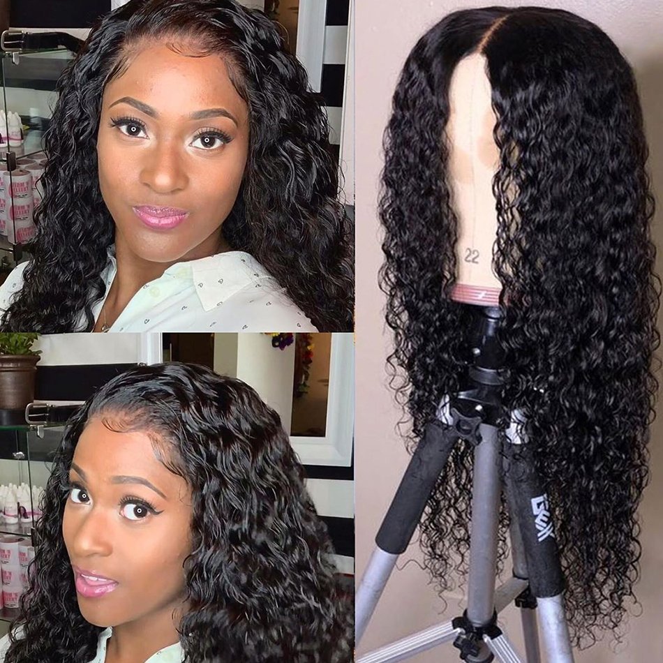 Mink 13x4 Deep Wave Curly Lace Front Wigs Wholesale Peruvian Virgin Human Hair Lace Frontal Wigs for Black Women