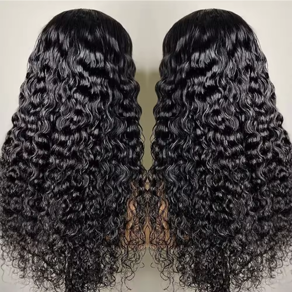 Mink 13x4 Deep Wave Curly Lace Front Wigs Wholesale Peruvian Virgin Human Hair Lace Frontal Wigs for Black Women