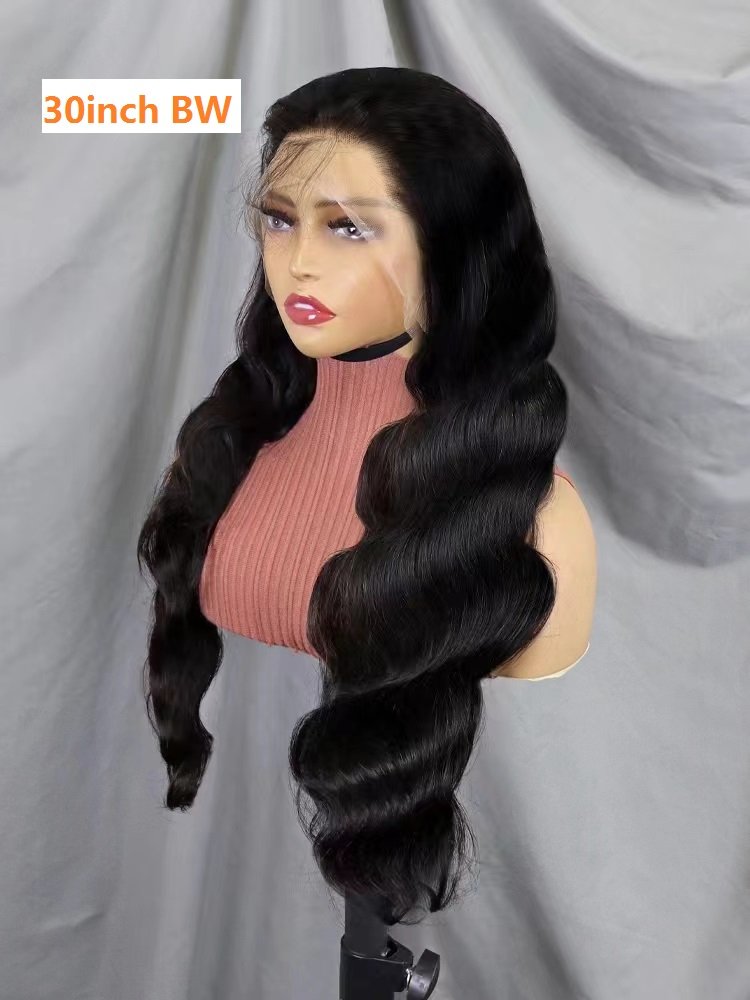 Letsfly 10A Grade High Quality Virgin Hair Wigs 13*4 Lace Frontal Wigs 18inch-32inch, 200% Density Natural Brazilian Hairwig