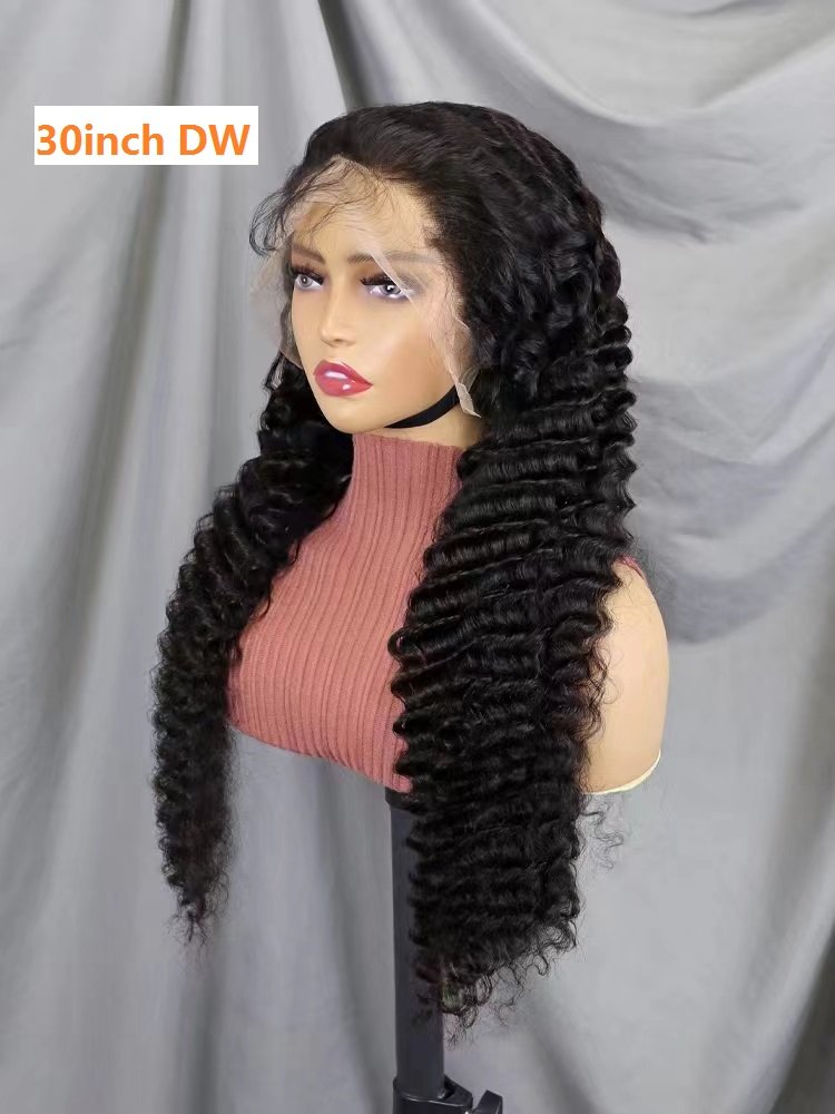 Letsfly 10A Grade High Quality Virgin Hair Wigs 13*4 Lace Frontal Wigs 18inch-32inch, 200% Density Natural Brazilian Hairwig