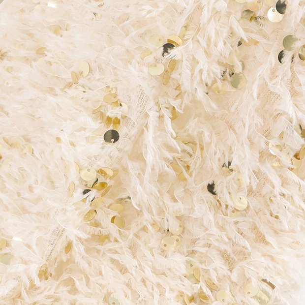 New medium thick embroidery fabric 9mm sequin velvet fabric for wedding dress clothing sale