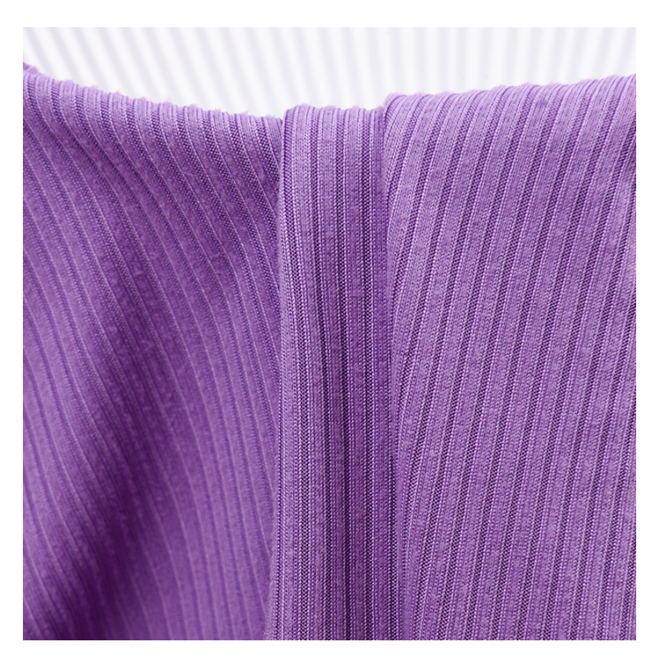 rib cotton fabric 180gsm 95% Polyester 5%spandex 4x2 Rib Fabric Custom Rib Trim For Spring Garment
