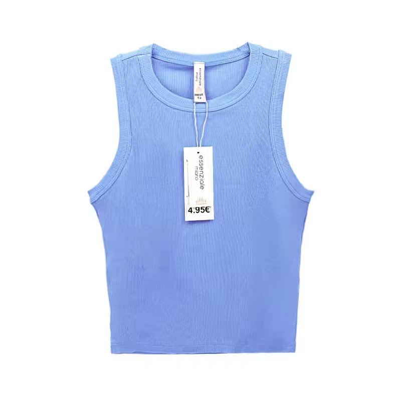 OEM Brand Seamless Rib Tank Top Custom polyester Fitness Crop Top for Women wholesale