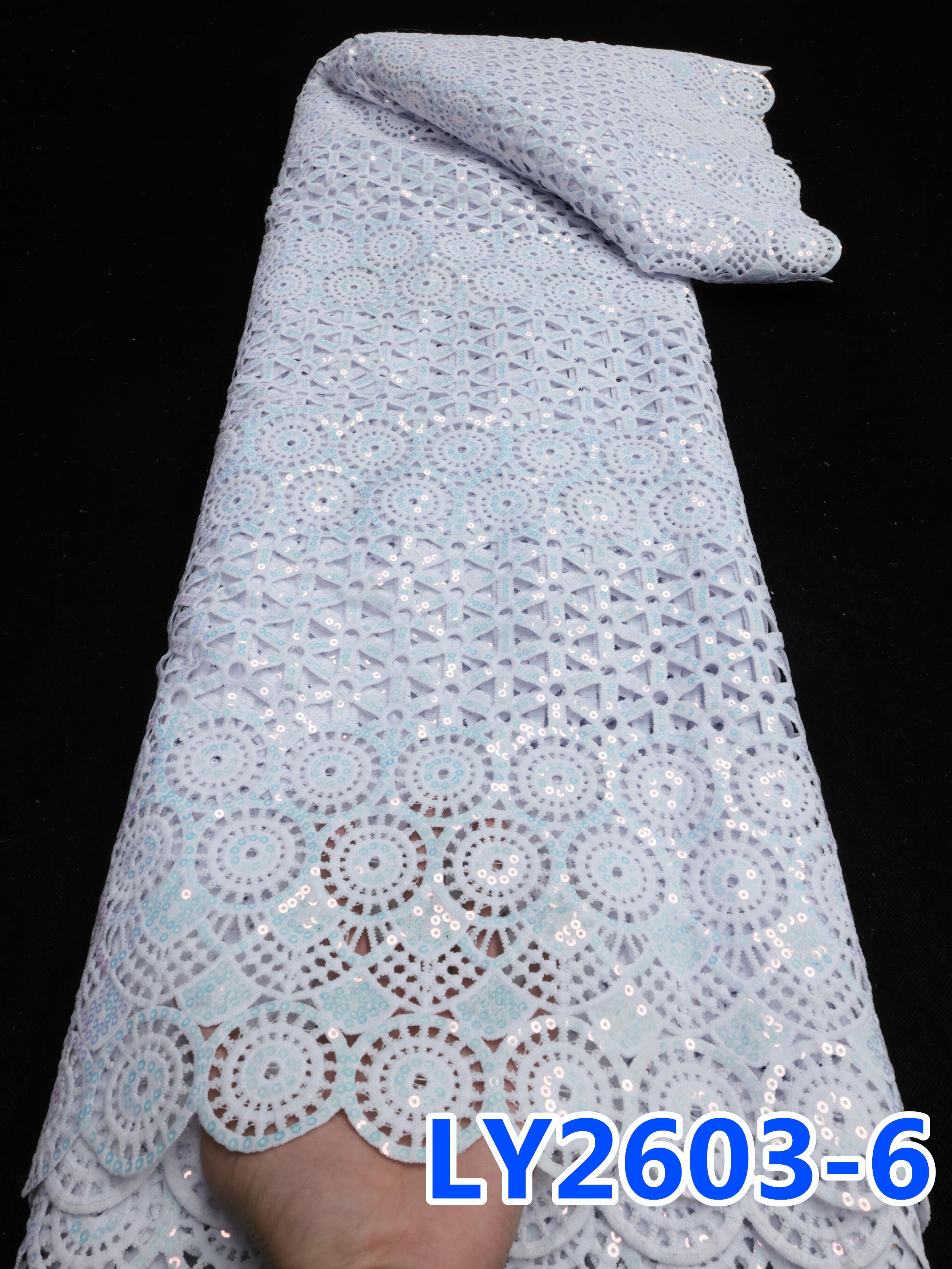 NI.AI 2024 Pure White Soft African Guipure Lace High Quality Plain Couple Cord Lace Cupion Fabric for Ladies Gentlemen Dress