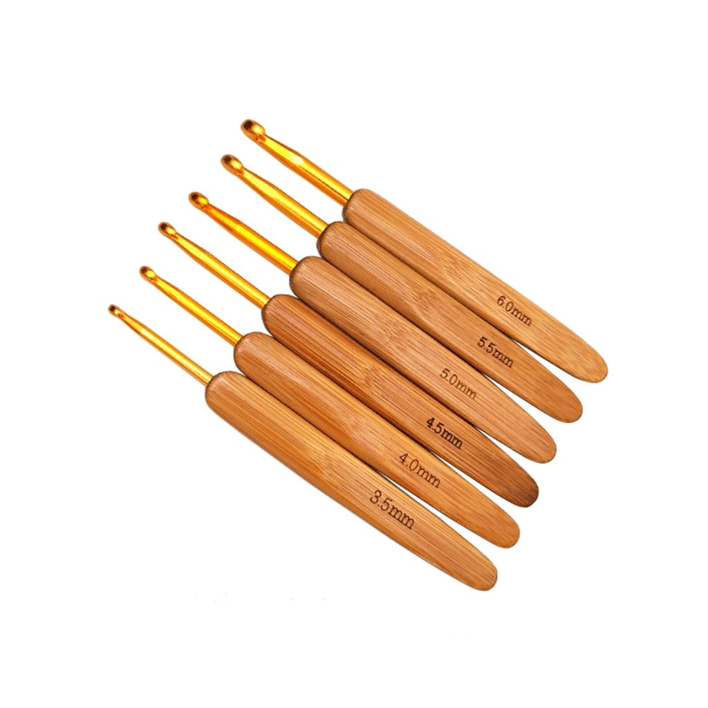 PUSELIFE Bamboo wooden Handle Double Head Braiding Accessories Dreadlocks Crochet Hooks Dreadlock Tools yarn Crochet Needle
