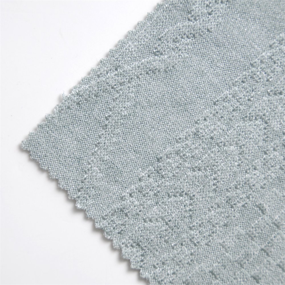 High quality Knitting Jacquard Fabric Rayon Poly Nylon Spandex for sweater