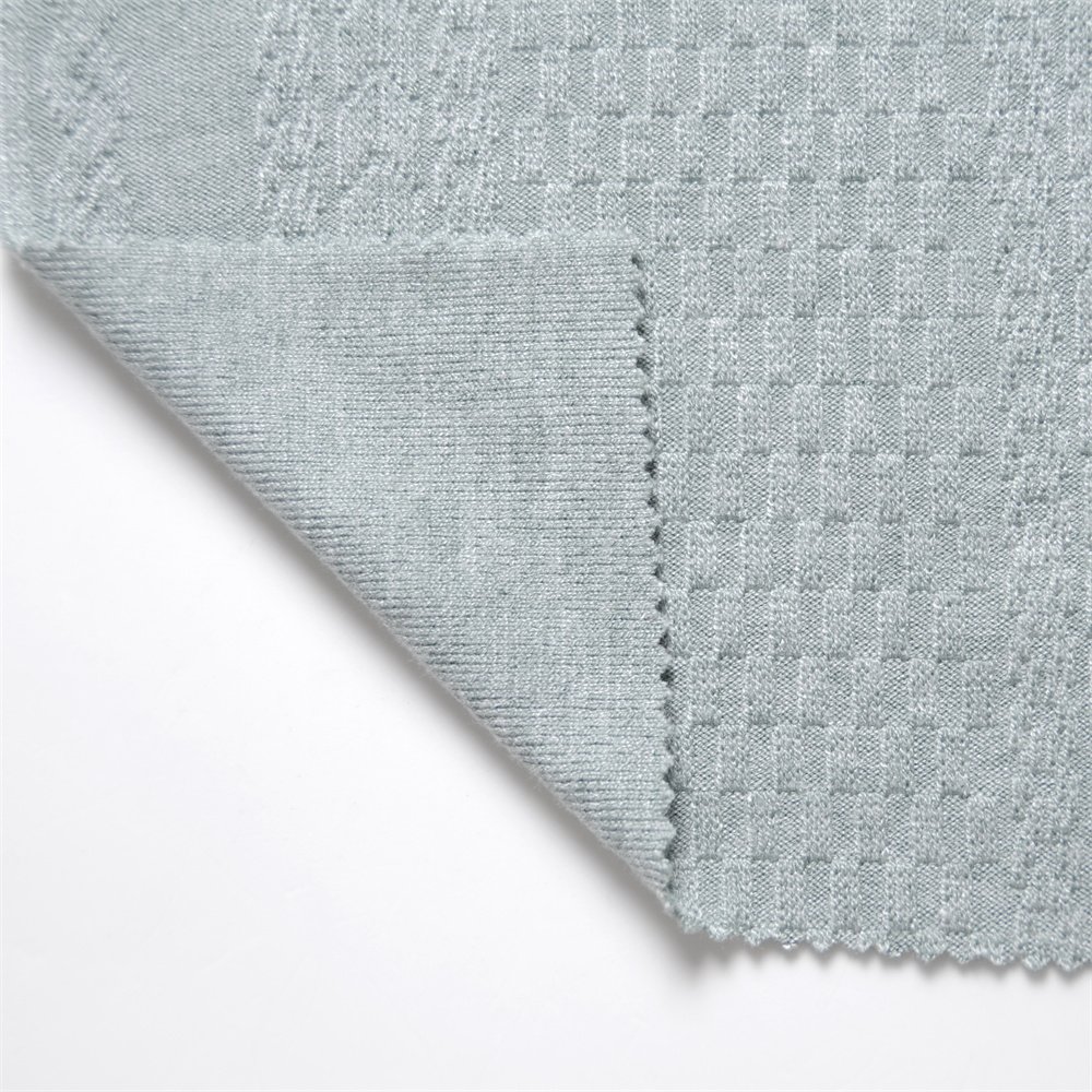 High quality Knitting Jacquard Fabric Rayon Poly Nylon Spandex for sweater