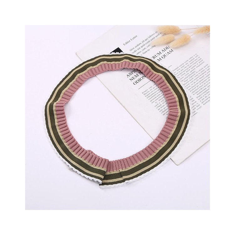 Hot Sale Sweater Neckline Flat Knitting Accessories Rib For Women Polo Skirt