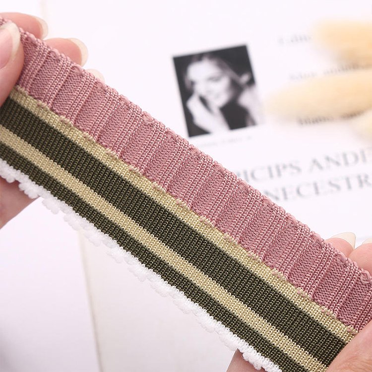 Hot Sale Sweater Neckline Flat Knitting Accessories Rib For Women Polo Skirt