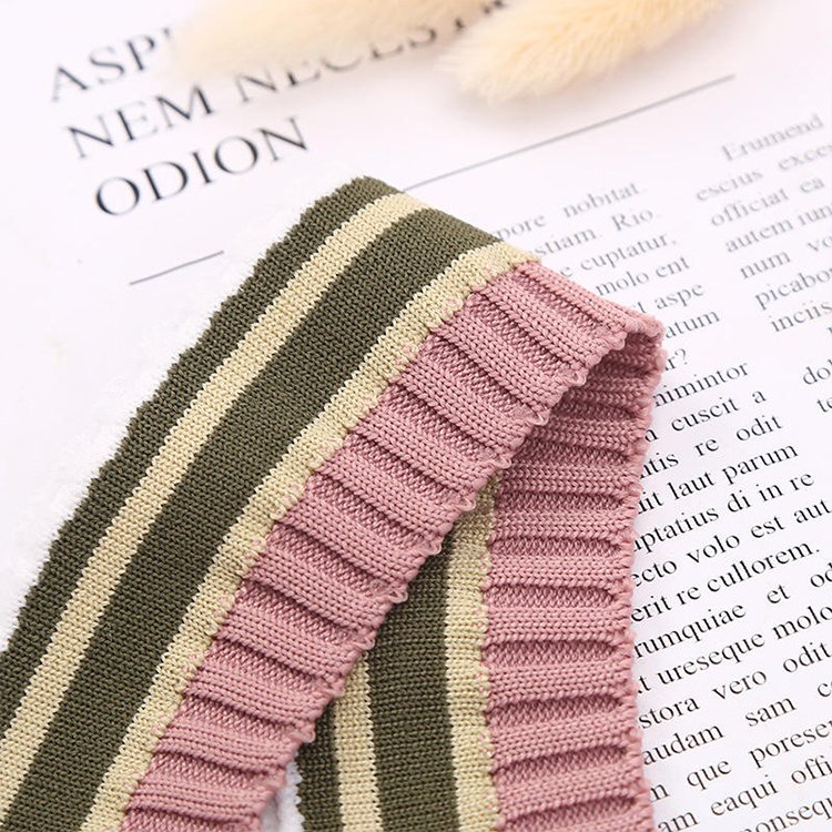 Hot Sale Sweater Neckline Flat Knitting Accessories Rib For Women Polo Skirt