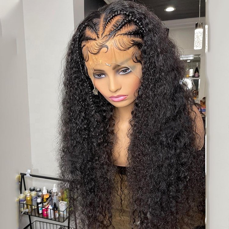 Brazilian Kinky Curly Wig Hd Lace,Preplucked Bleached Knots Human Hair Lace Wig For Women,100% Lace Front Wigs With Baby Hair
