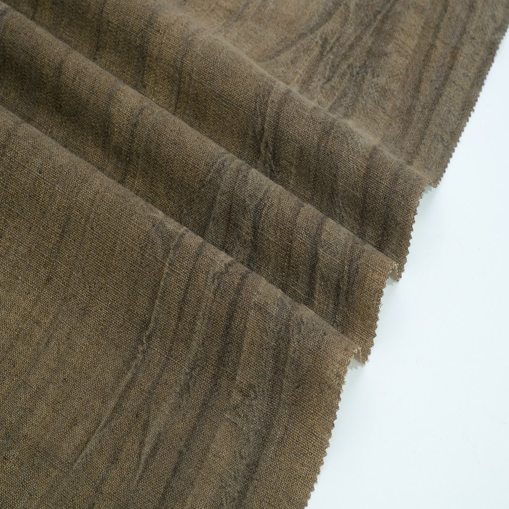 #1619 Sample order fashion 20%Ramie 80%Cotton Crepe 260gsm heavyweight Ramie Cotton Fabric For Clothing