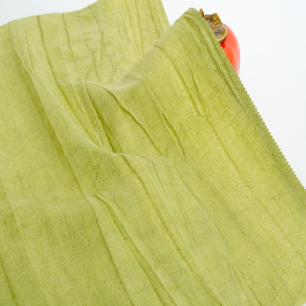 #1619 Sample order fashion 20%Ramie 80%Cotton Crepe 260gsm heavyweight Ramie Cotton Fabric For Clothing