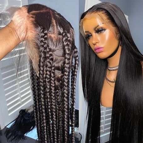 40 Inch Straight Lace Front Wigs For Black Women Brazilian HD Lace Frontal Wig 13X4 13X6 Transparent Lace Front Human Hair Wigs