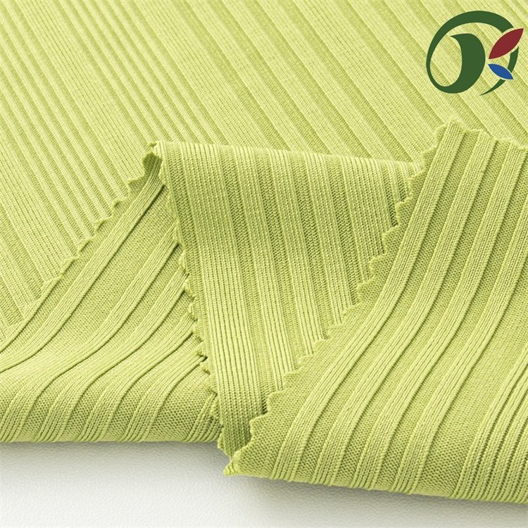 Wholesale Colorful 95% Polyester fabric 5% Spandex Wave Strip ribbed knit stretch Fabric Manufacturers