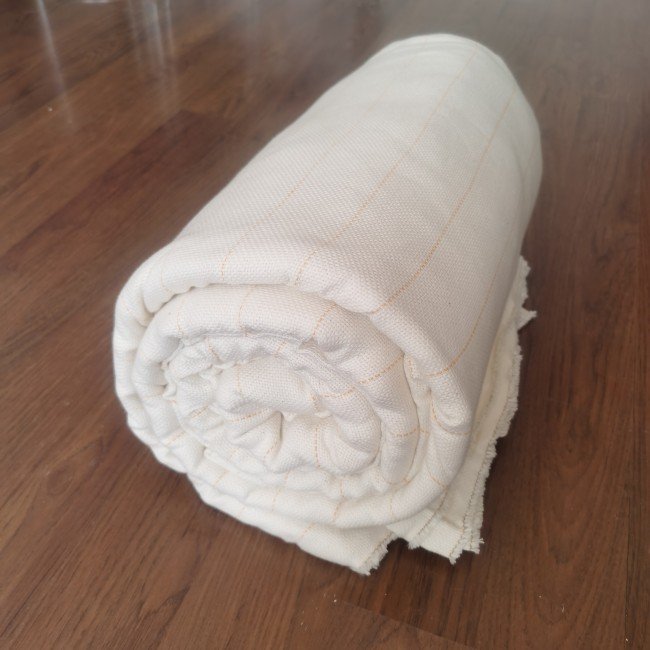 Factory white embroidery roll cotton poly carpet backing tufting fabric primary monks tufting cloth for tufting gun