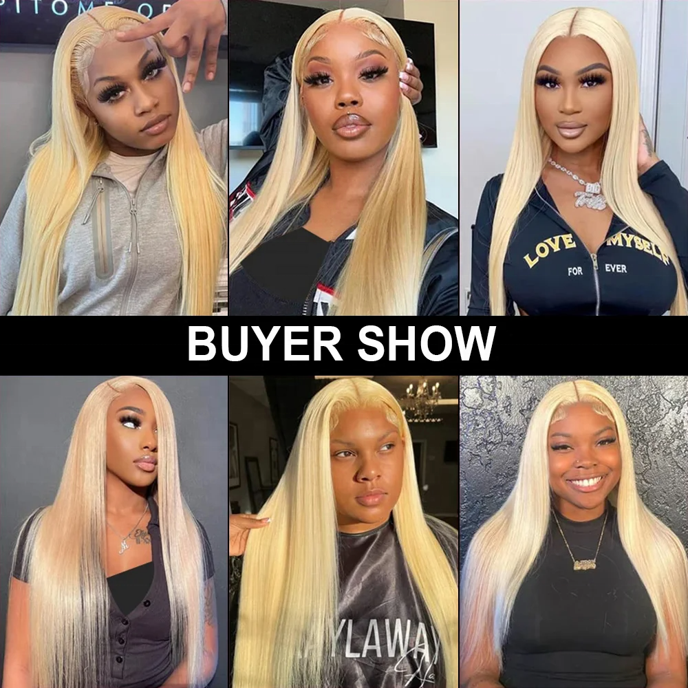 12A Raw Hair Blonde Peruvian Wig Lace Front 13X4 13X6 HD Transparent Full Lace Frontal 613 Human Hair Wig