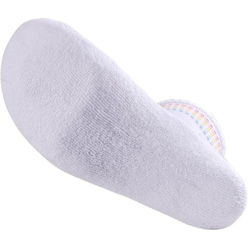 Rainbow striped midtube elastic ribbed socks for women