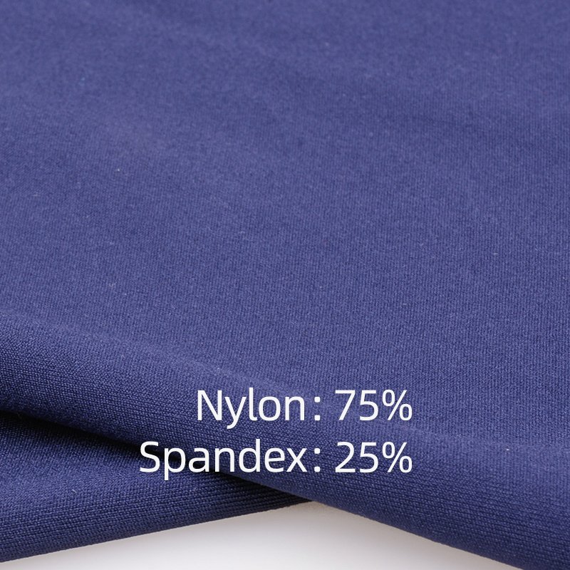 Stock 40D Nylon Double-Sided High Elastic Yoga Clothing Fabric Quick Dry Sharkskin Sports Fabric Skin-Friendly Spandex Dress Rib