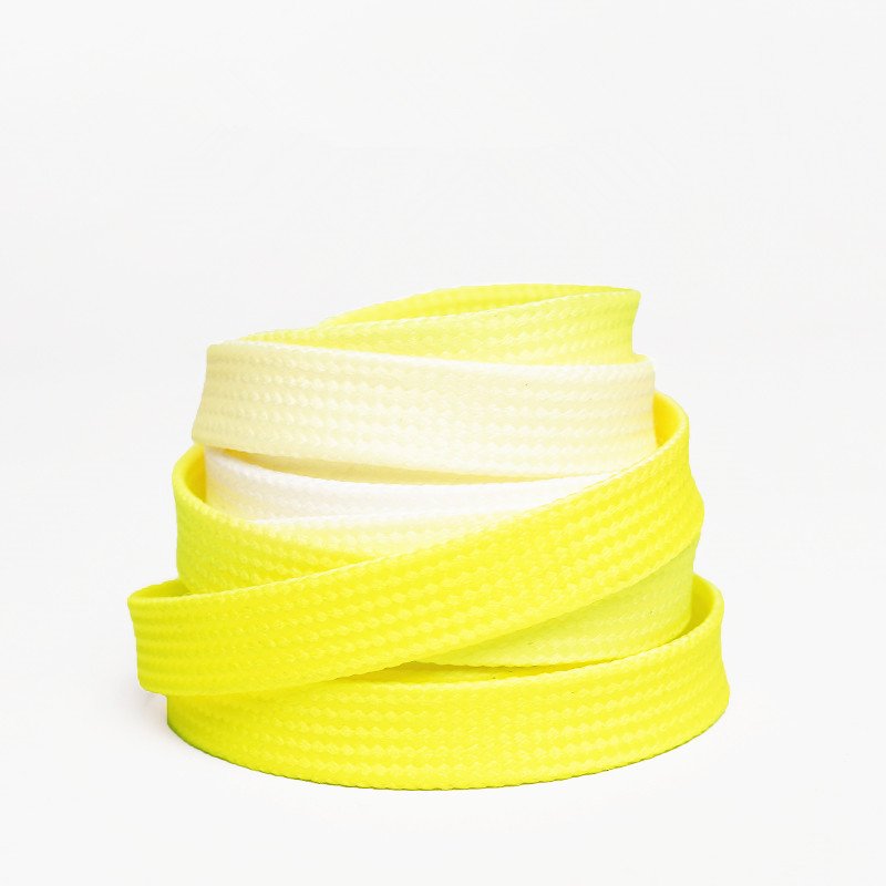Yrunfeety 120-160CM Sublimation Printed Shoelaces Flat Gradient Shoe Laces 8MM Custom Shoe Laces Print Rainbow Shoelaces
