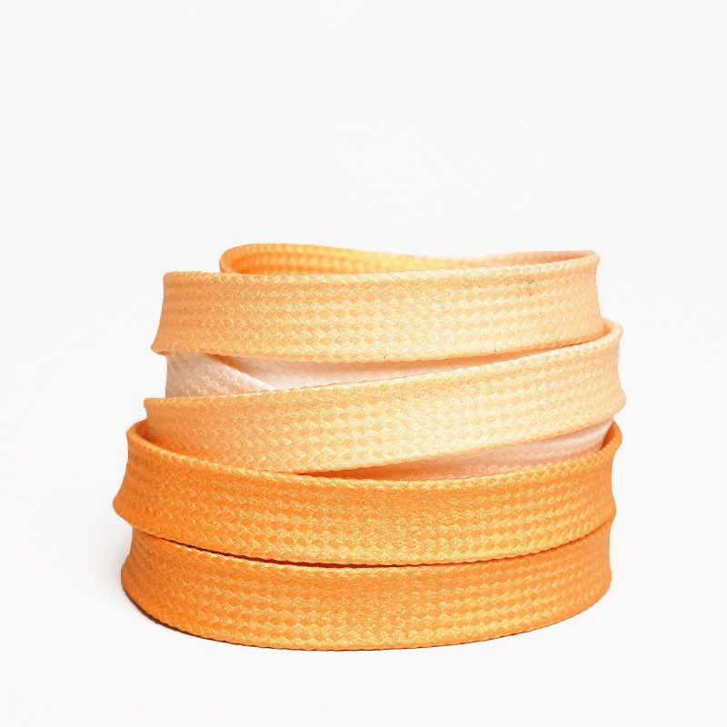 Yrunfeety 120-160CM Sublimation Printed Shoelaces Flat Gradient Shoe Laces 8MM Custom Shoe Laces Print Rainbow Shoelaces
