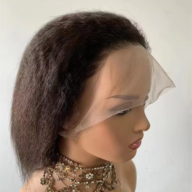DX156 100% human hair full lace wig malaysian virgin hair textensiones de cabello kinky afro braids straightir jumbo for braids