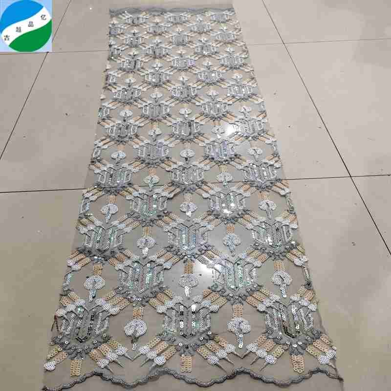 2023 new arrival beautiful designs mesh machine flower embroidery stock fabric for women's dress from keqiao