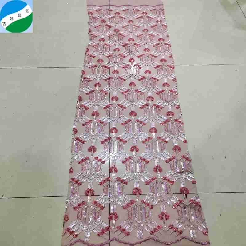 2023 new arrival beautiful designs mesh machine flower embroidery stock fabric for women's dress from keqiao