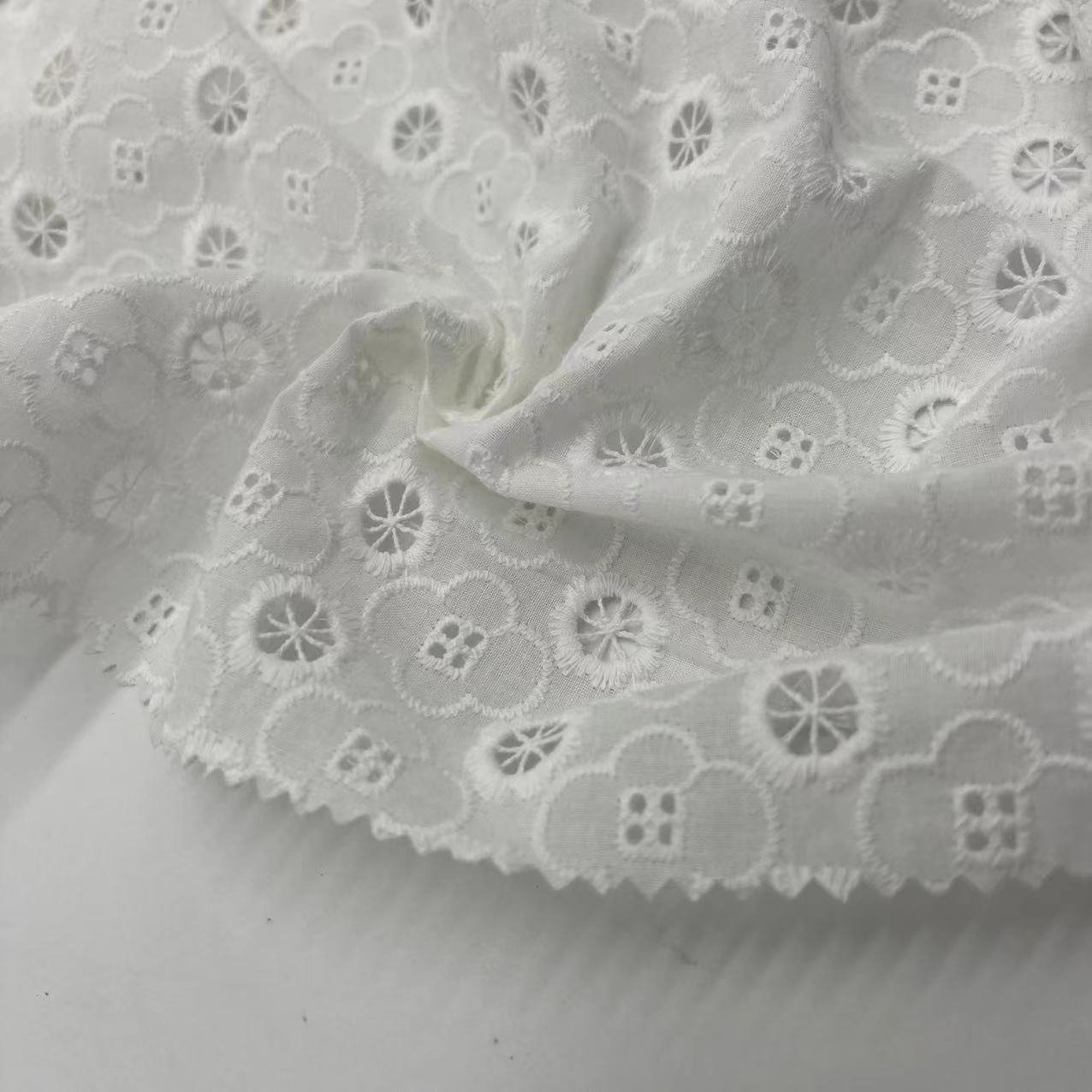 High quality textile floral embroidery fabric for dresses for home textile beautiful and practical