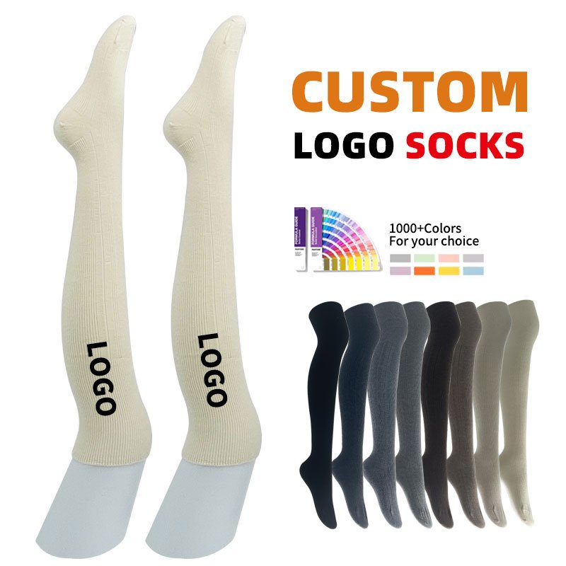 Winter Warm Wool Thigh High Socks Women Winter Leg Warmers Over The Knee Knitted Long Slouch Socks For Women