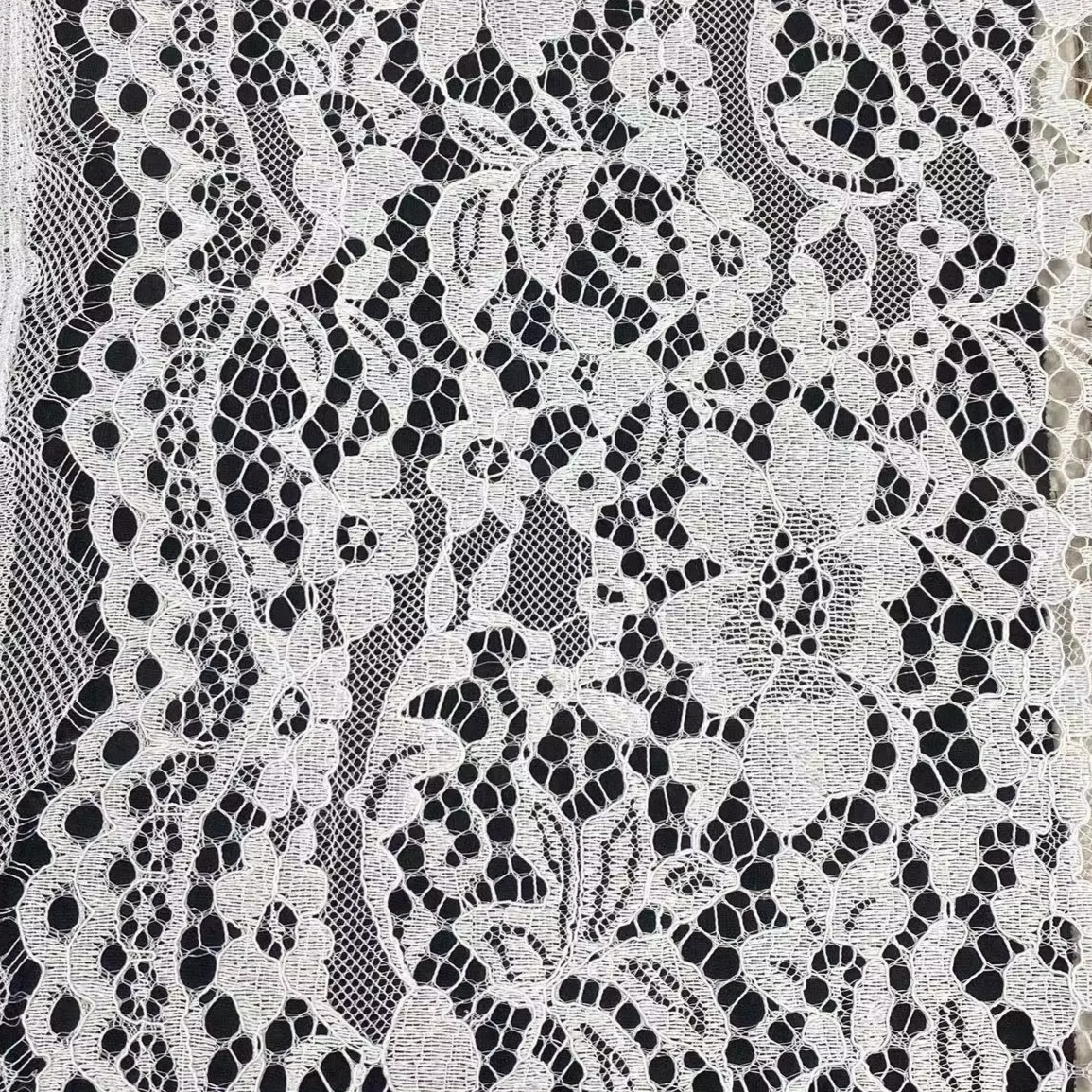 100% polyester lace fabric,Flower lace embroidery fabric,wedding dress lace fabric for women,Soft ,Multi-color custom,wholesale