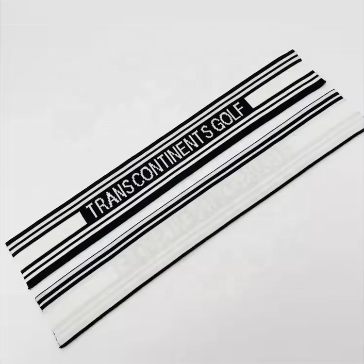 Factory Design 100% cotton Eco-friendly elastic Rib Knit Jaquarrd Collar