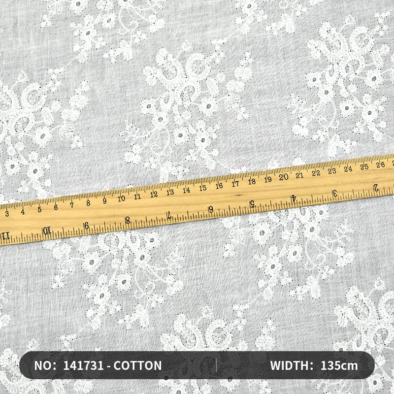 Factory wholesale cotton eyelet embroidery lace white lace pure cotton fabric lace