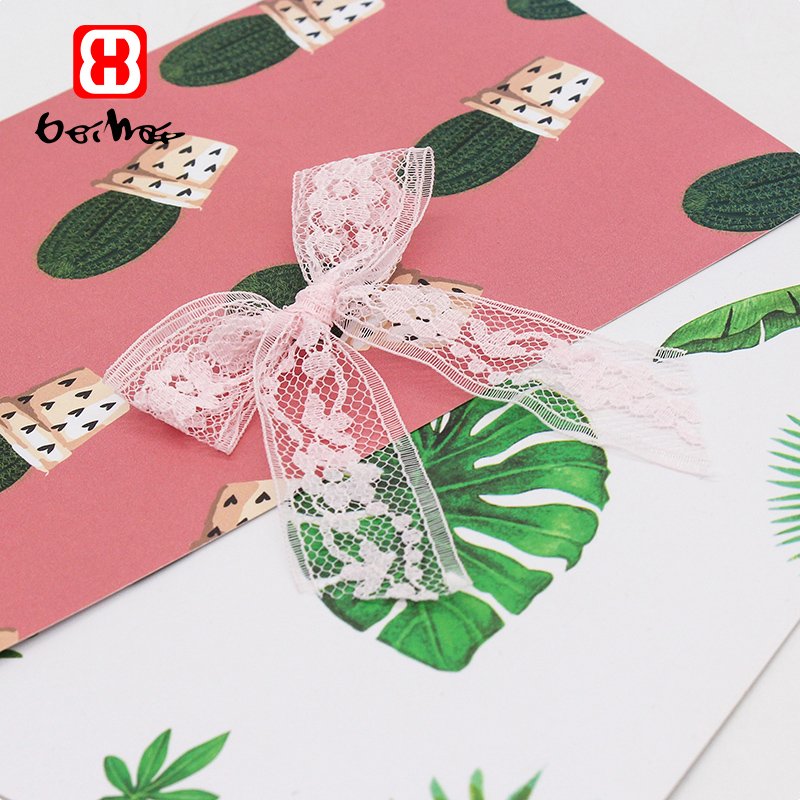 Wholesale Light Pink Color Lace Ribbon Bow For Girls Underwear Bow knot Clothing Dress DIY Packaging Accessories