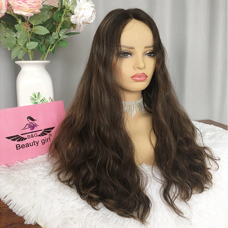 Hot Sale On Wigs Raw Russian Human Hair Super Long Length Brown With Blonde Balayage For Woman Gluess Undetectable Hd Lace Wig