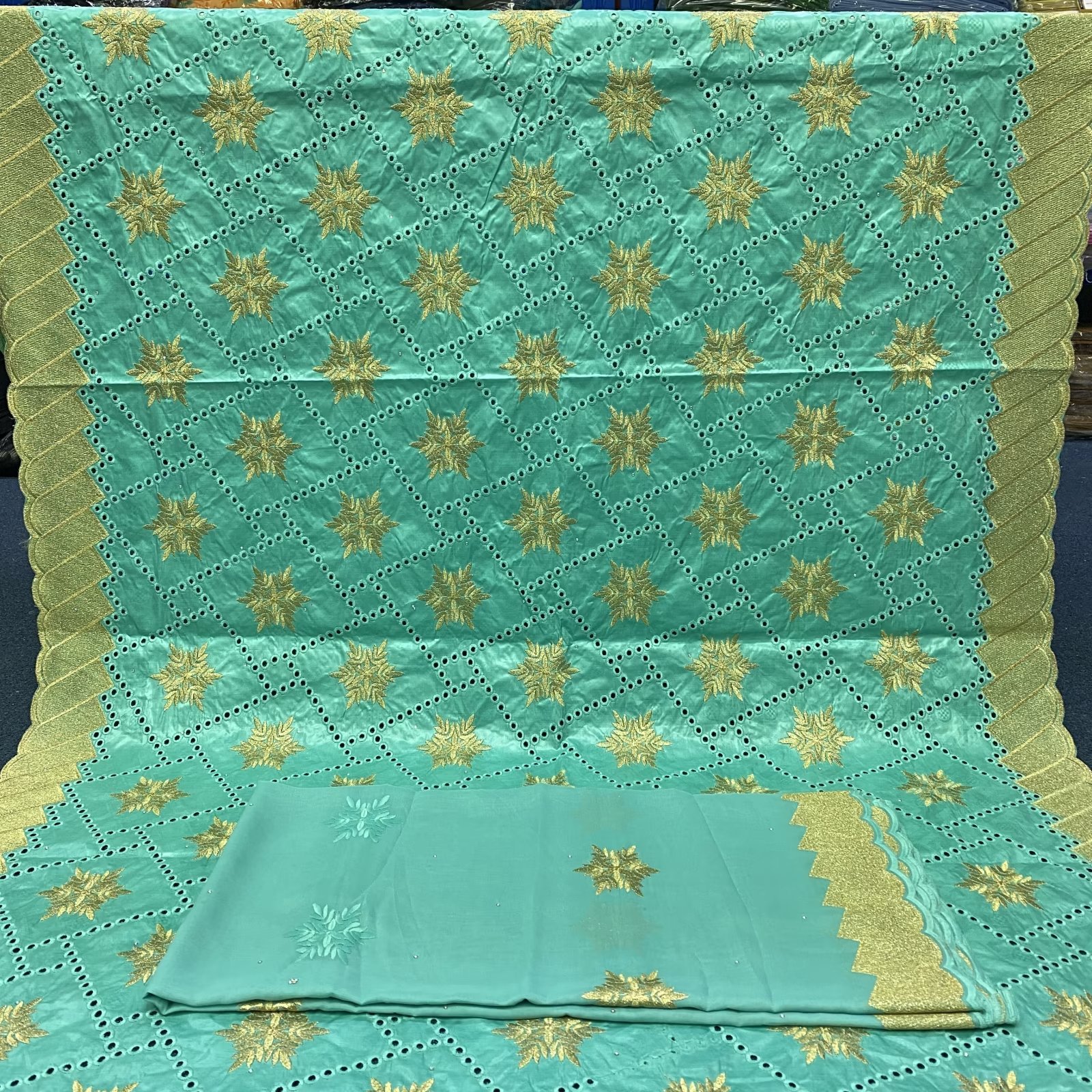 2023 New bazin brode bazin rich embroidery bazin african fabric
