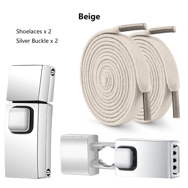 No Tie Shoe Laces Press Lock Shoelaces without Ties Flat Elastic Laces for Shoes Sneaker Kids Adults Shoes Accessories