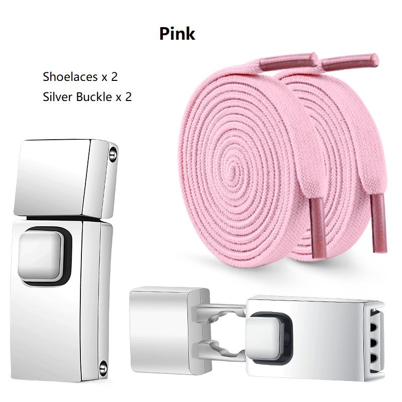 No Tie Shoe Laces Press Lock Shoelaces without Ties Flat Elastic Laces for Shoes Sneaker Kids Adults Shoes Accessories