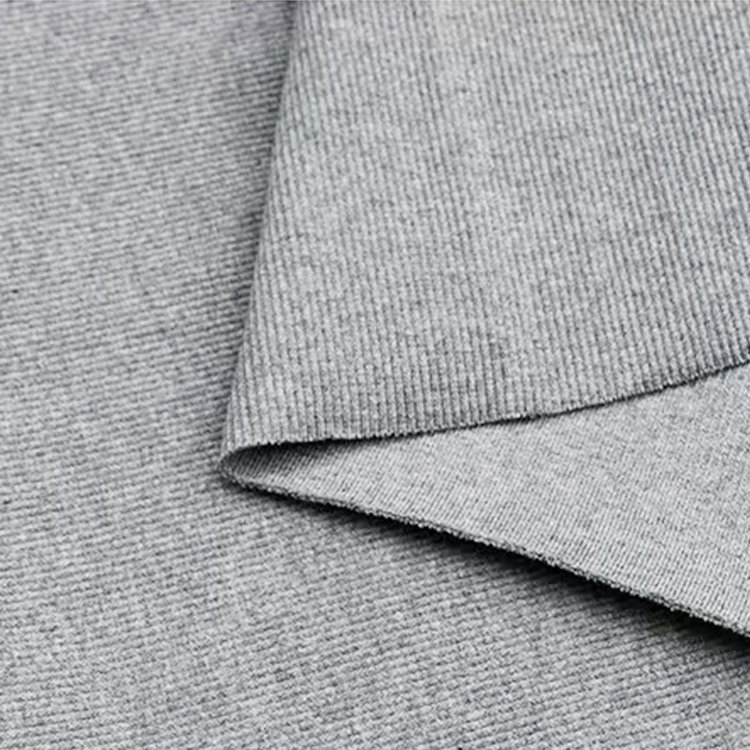 Cotton 2x2 ribbed fabric 21S combed elastic ribbed fabric sweatshirt collar cuffs hem ribbed knitted fabric