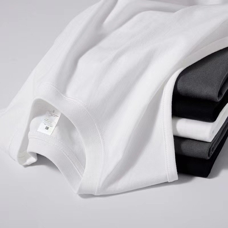 gym workout quick dry elastin ribbed fleece 100% cotton blank solid regular knit basic undershirts tank top
