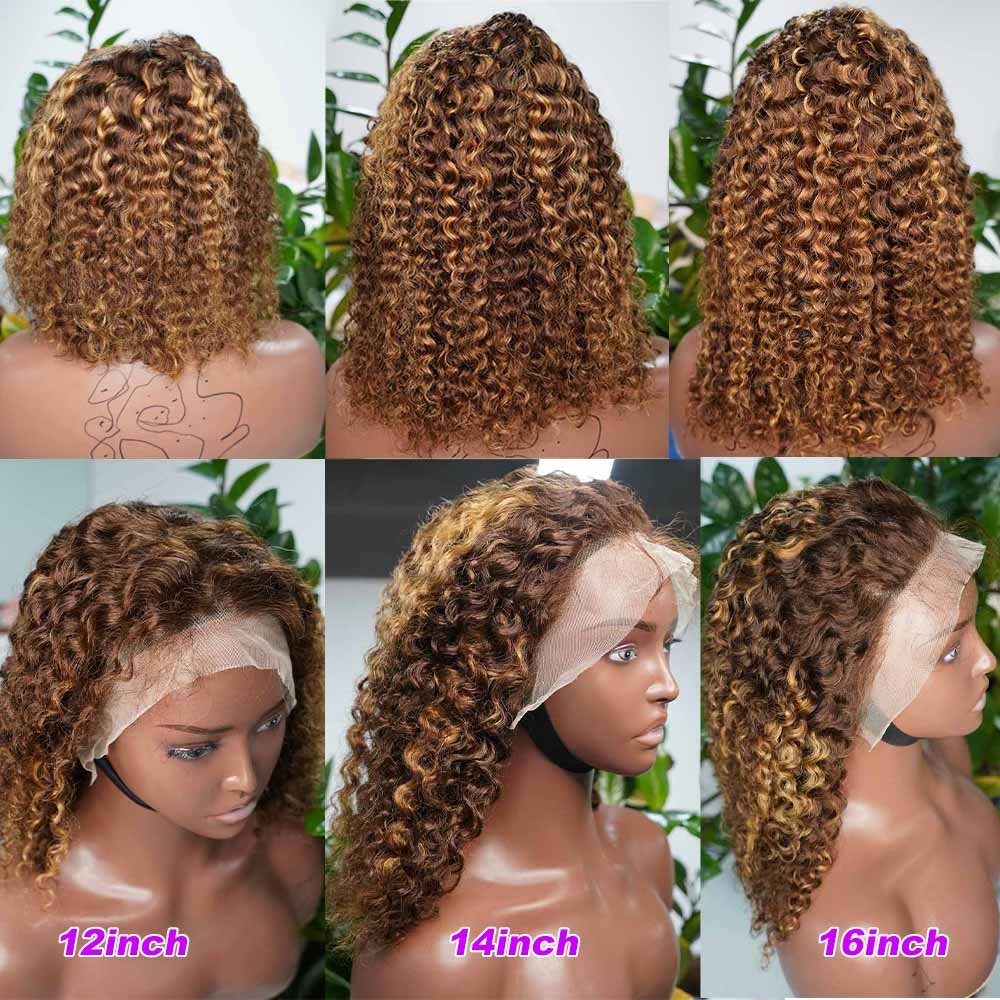 Cheap Deep Curly Wave Short Bob Wig Human Hair Hd Full Lace Front Wig Vendor Raw Indian Virgin Lace Frontal Wig For Black Women