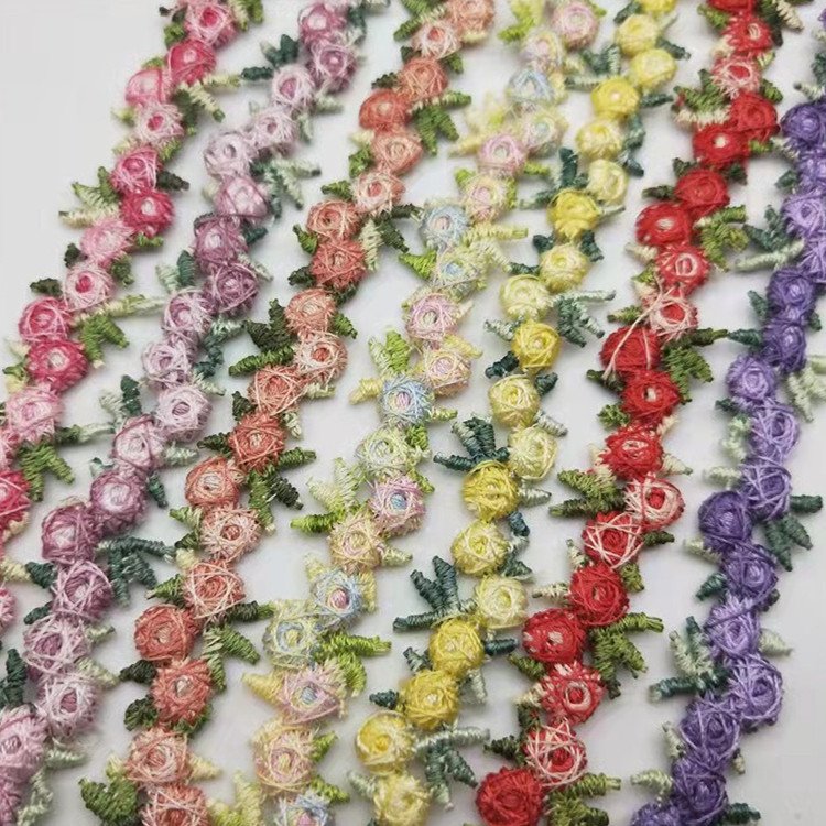 Wholesale 2cm Colorful Water Soluble Lace Flower Collar Choker Necklace for Women Girls